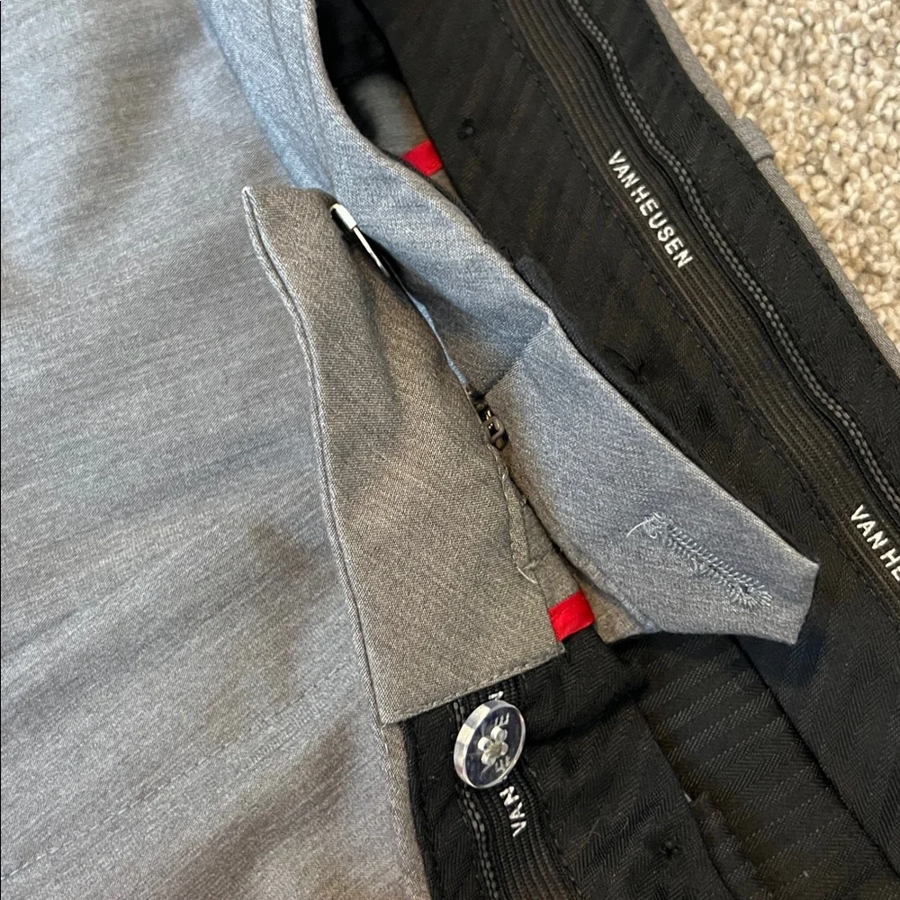 Van Heusen Gray Dress Pants‎ for Men - Straight 36x32